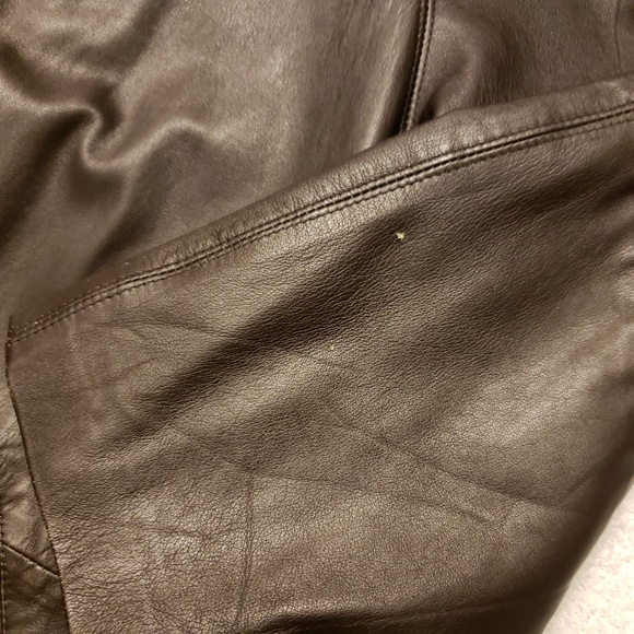 MARC by Andrew Marc Brown Leather Coat - Picture 5 of 8